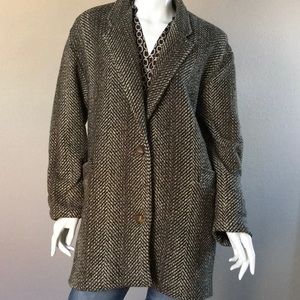 NWOT 💯 Wool Vintage Tweed Coat.